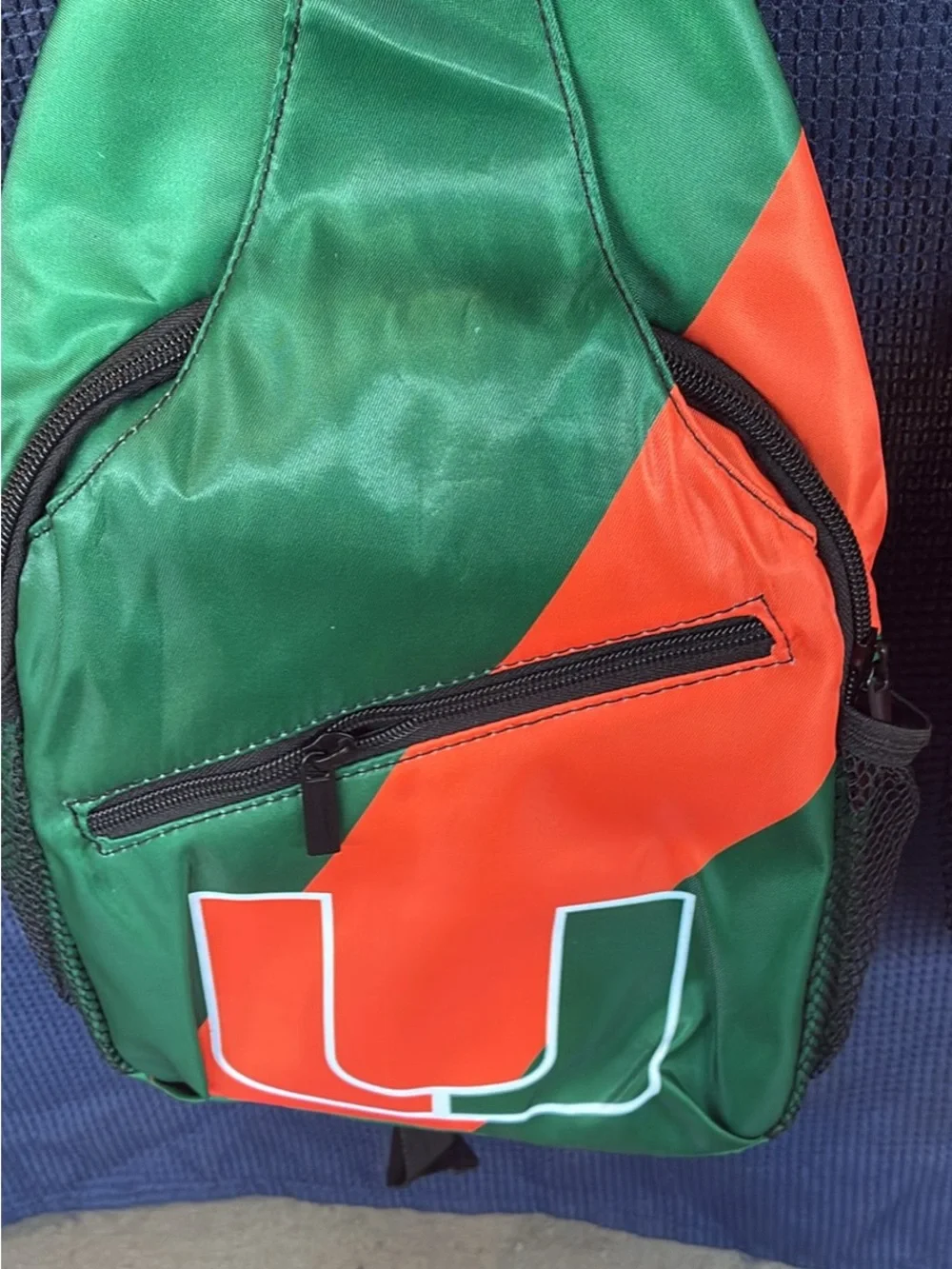 Miami Hurricanes Sling Bag with Front Zipper